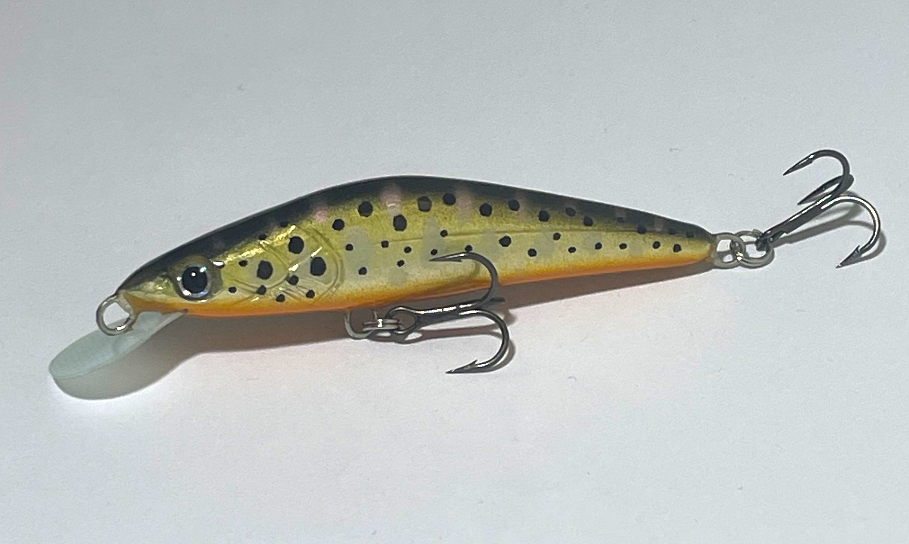 PAN Handmade Lures 72mm 8g Sinking - Black Gold Orange
