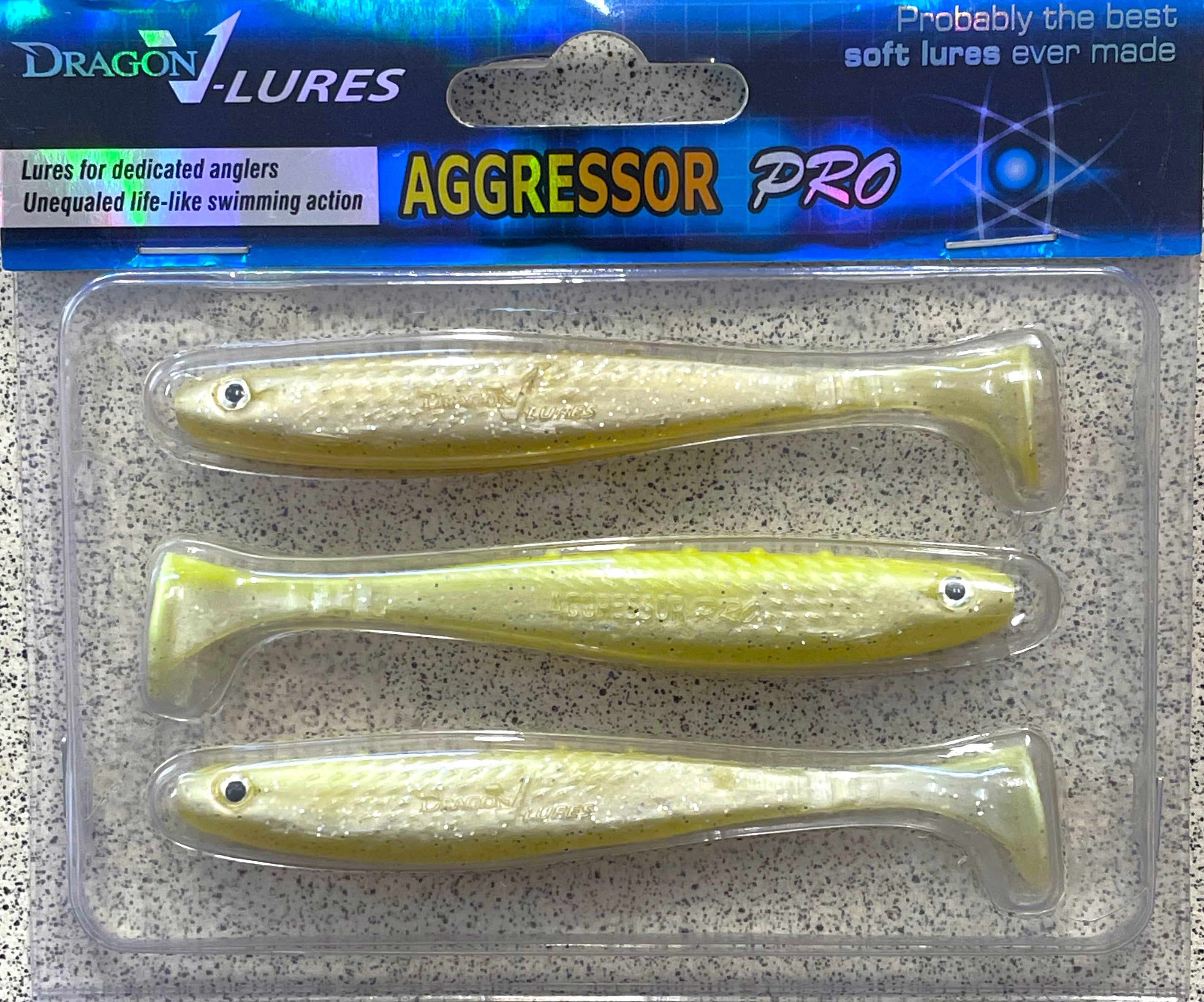 Dragon Aggressor Pro 4" - Chartreuse Shad