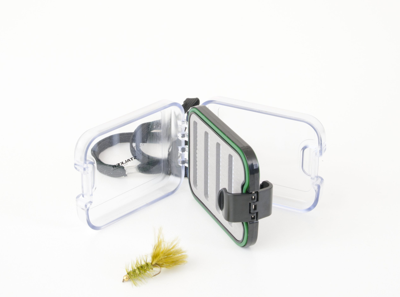 Stalker Double Sided Small Foam Fly Box With Lanyard