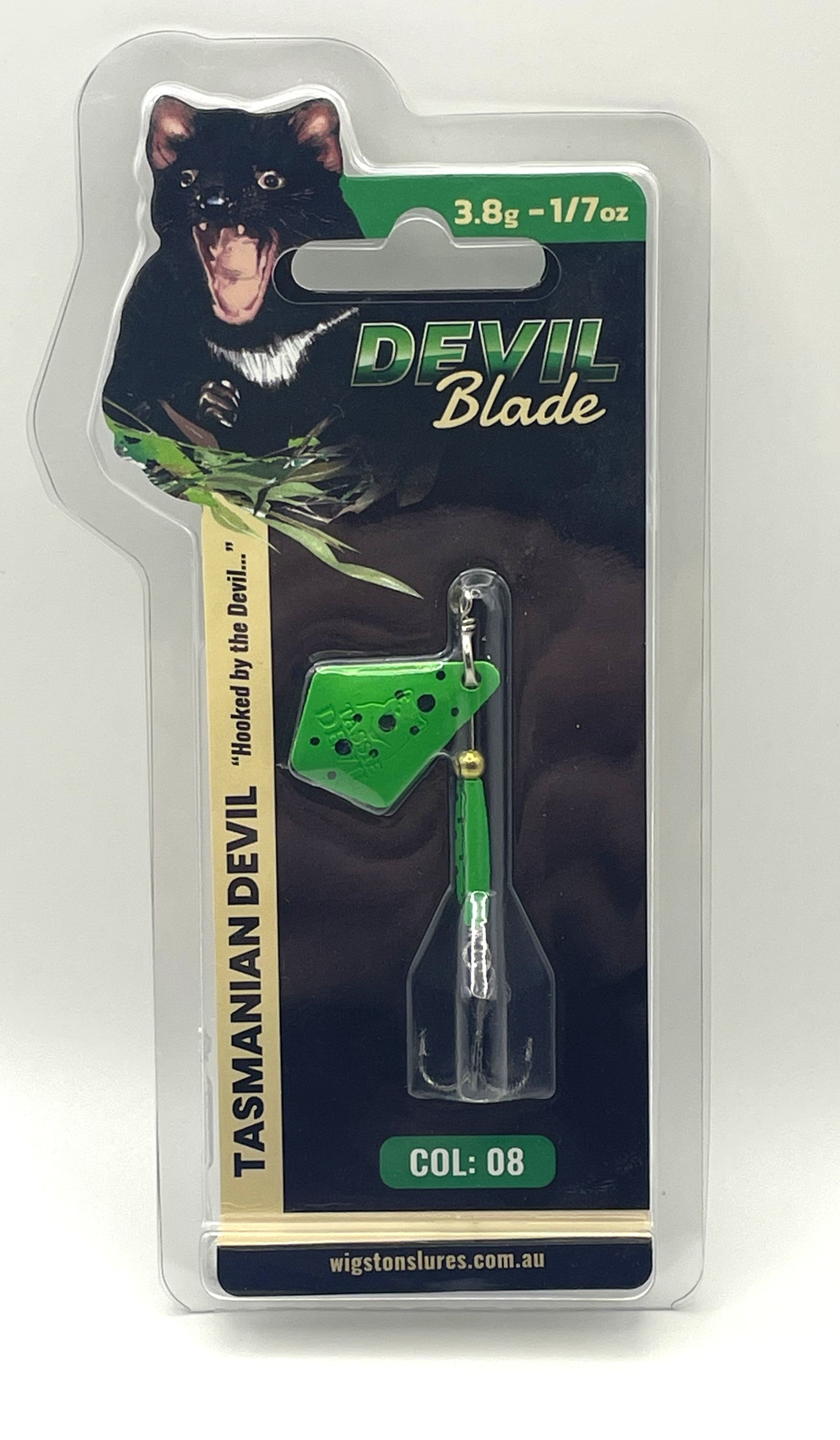 Tasmanian Devil - Devil Blade 3.8g - Lime Frog