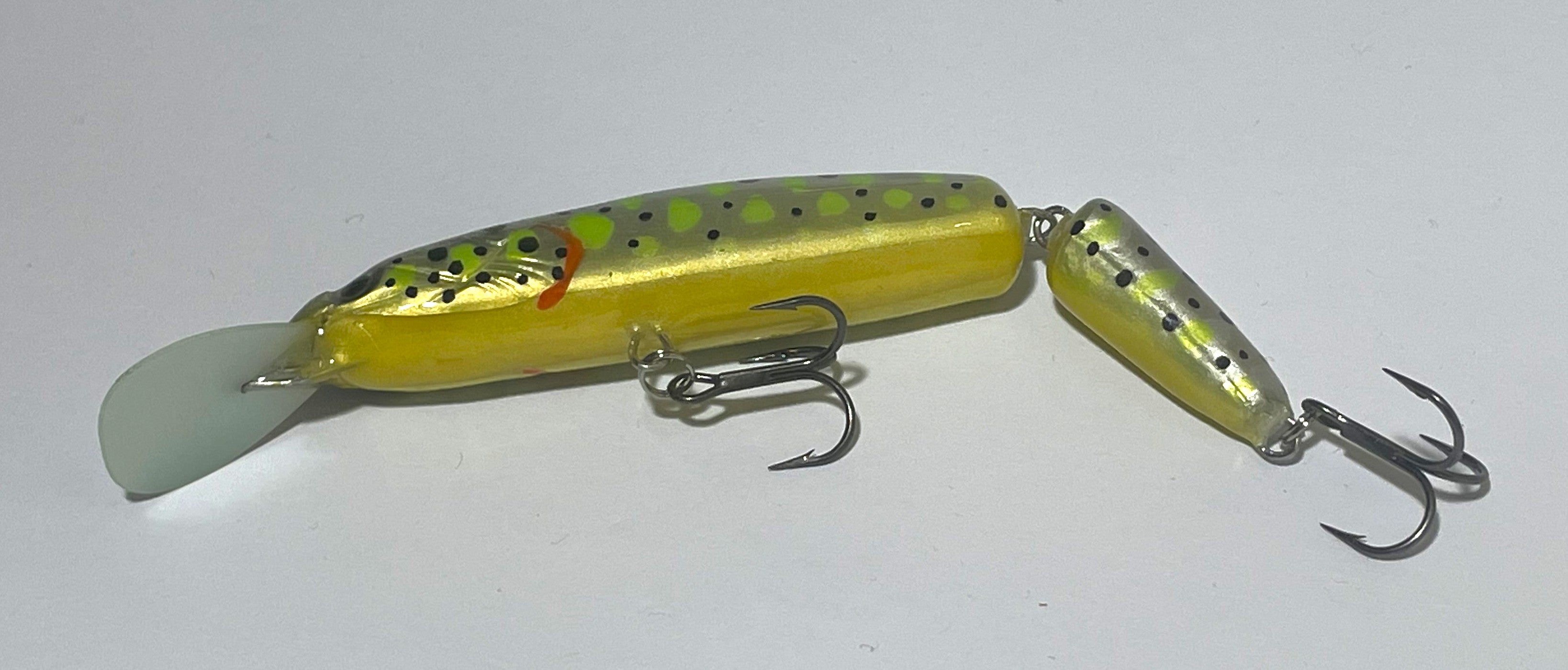 PAN Handmade Lures 100mm 12g Jointed - Silver Green Gold