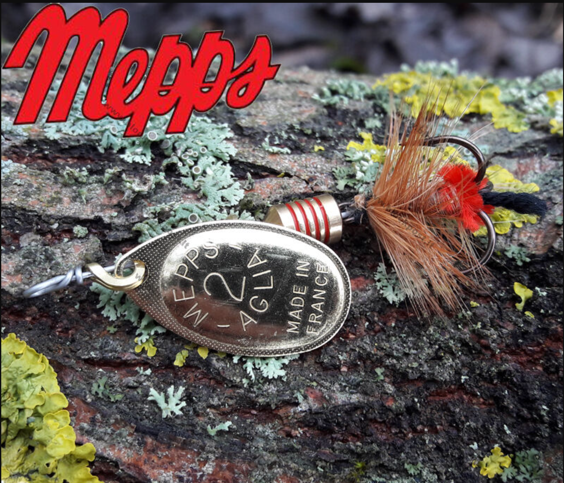 Mepps Aglia Mouche Gold/Brown/Red - #2