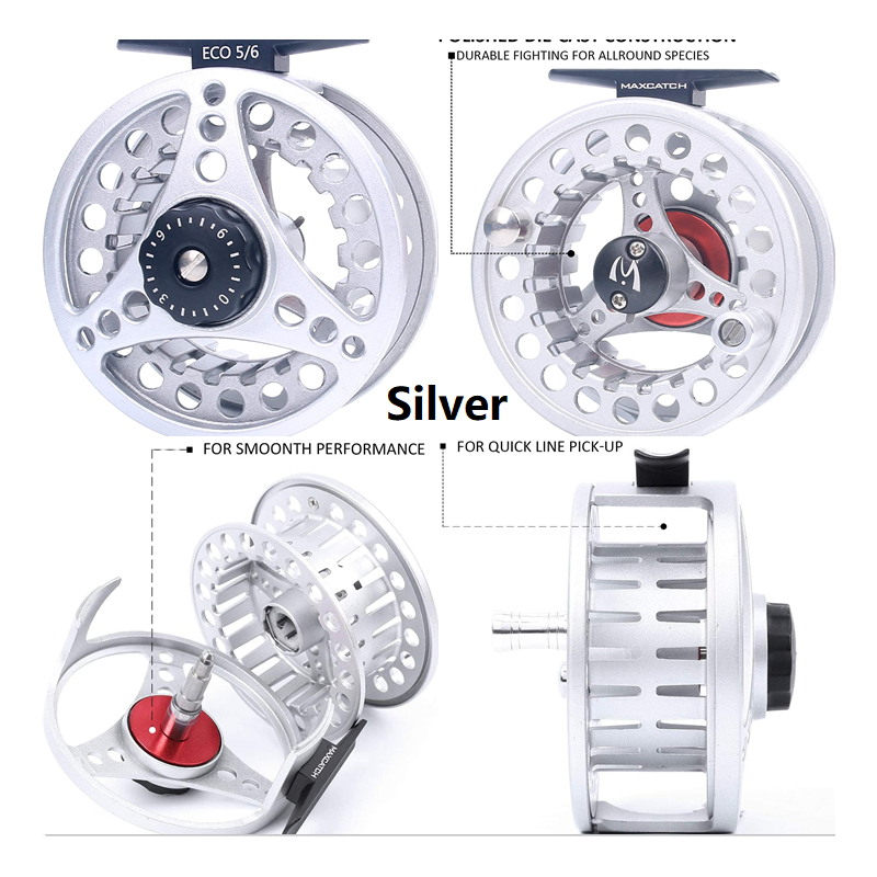 Maxcatch ECO New Starter Fly Reel - Silver