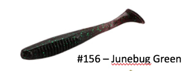 Bait Breath E.T Shad 2.8" - Junebug Green