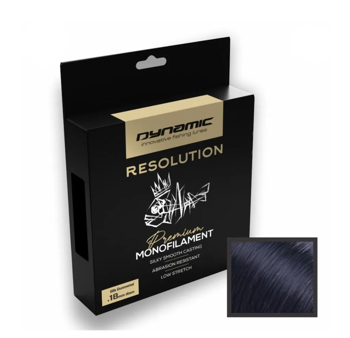 Dynamic Lures "Resolution" Monofilament 300yds 10lb - Gunmetal