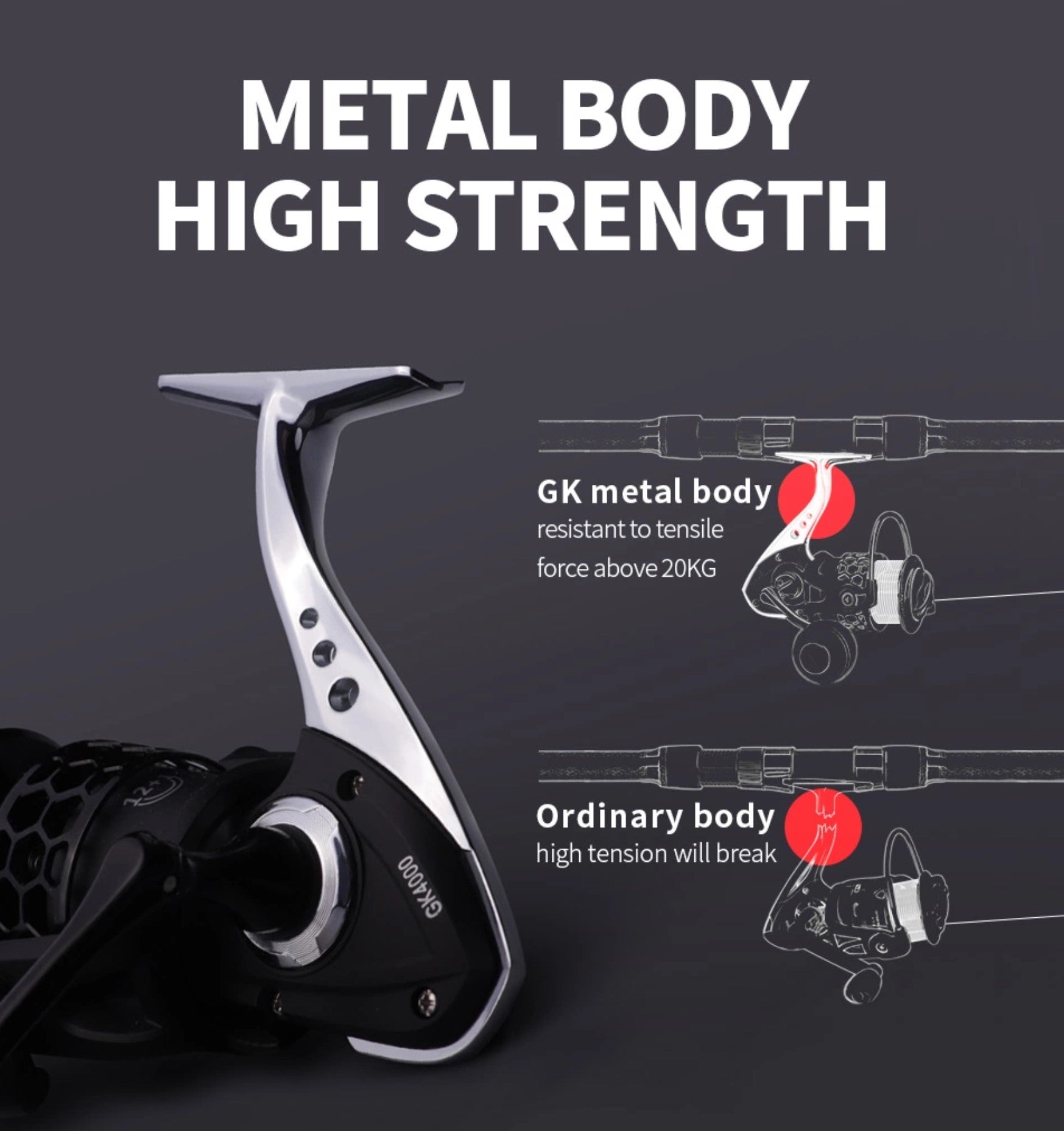 GK7000 Spinning Reel