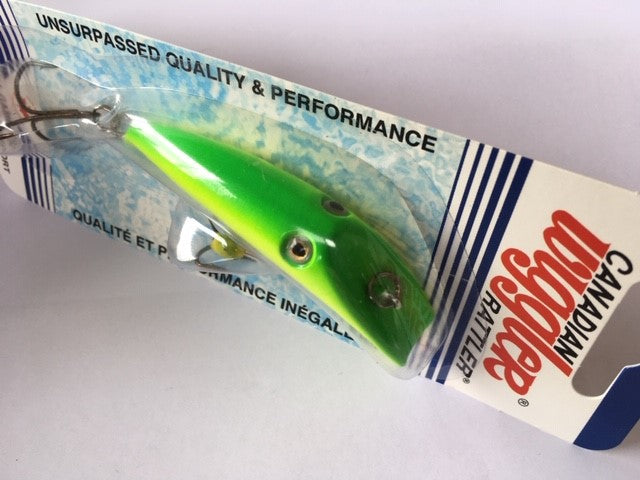Canadian Wiggler - Flatfish Rattler (Chartreuse Green)