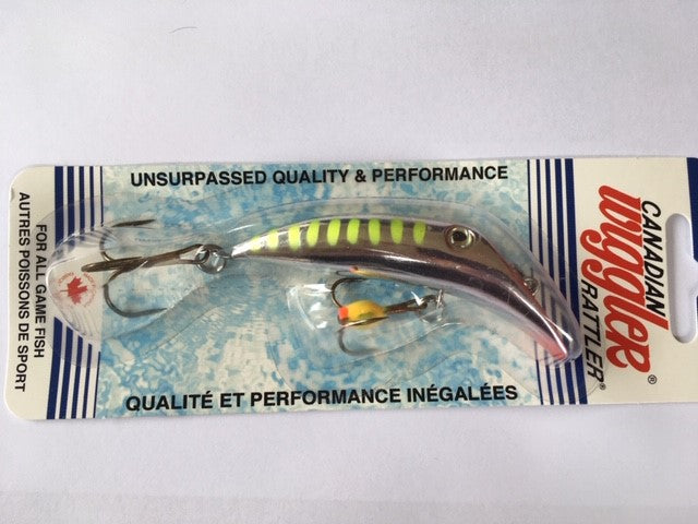 Canadian Wiggler - Flatfish Rattler (Chartreuse Shiner)