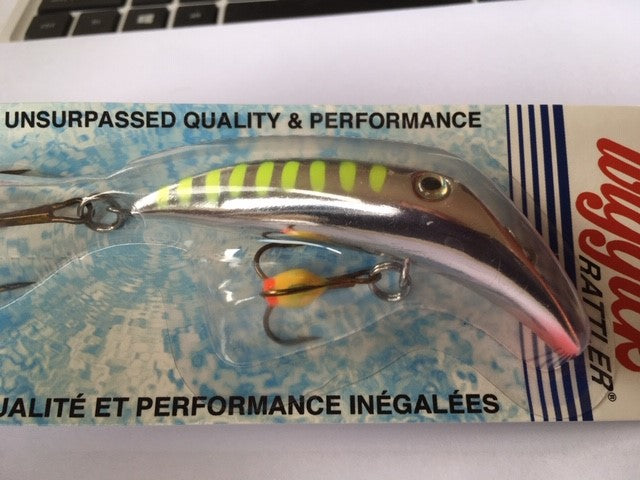 Canadian Wiggler - Flatfish Rattler (Chartreuse Shiner)