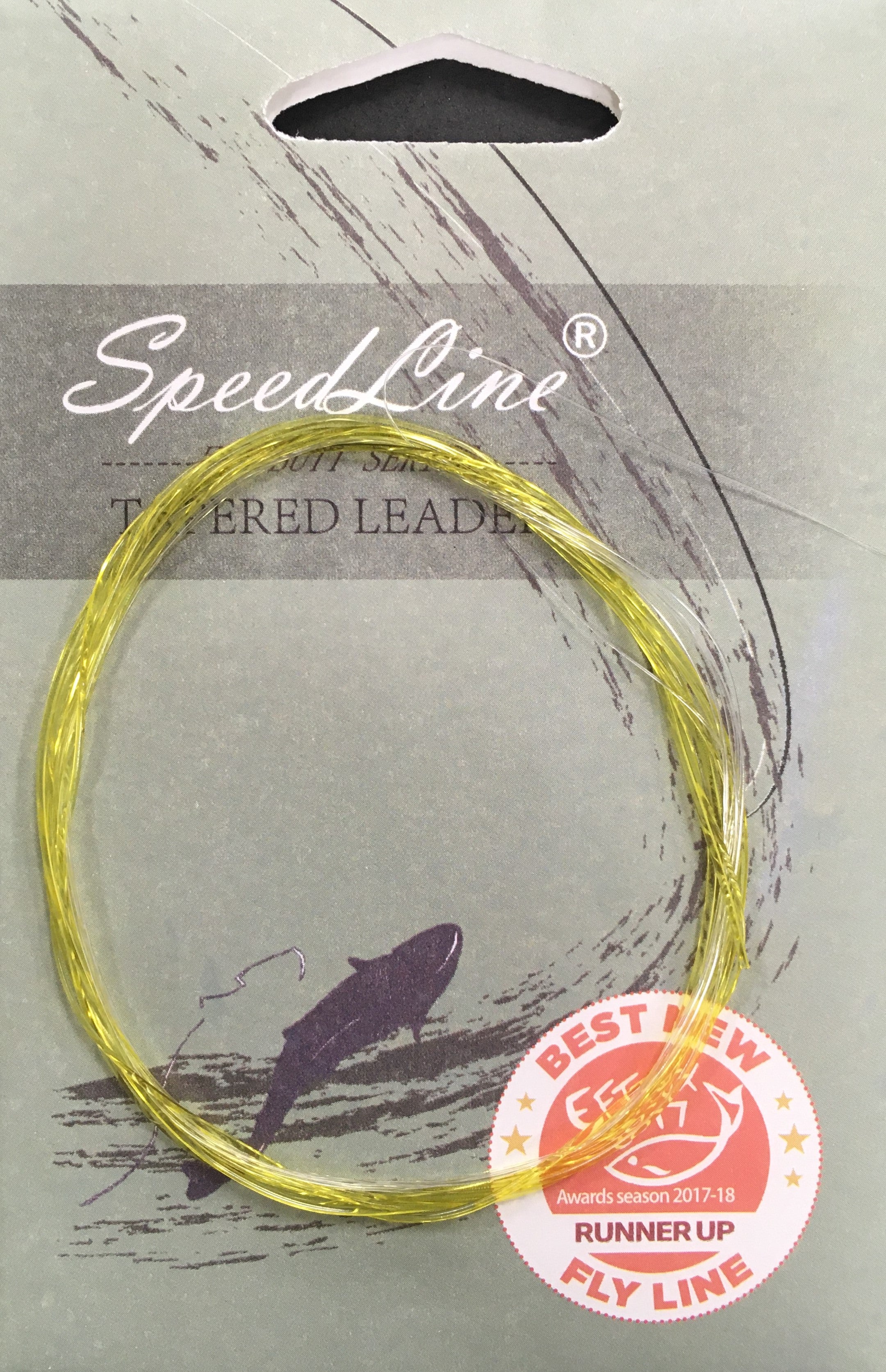 Flat Butt Tapered Leader 9ft 5X - Yellow to Clear