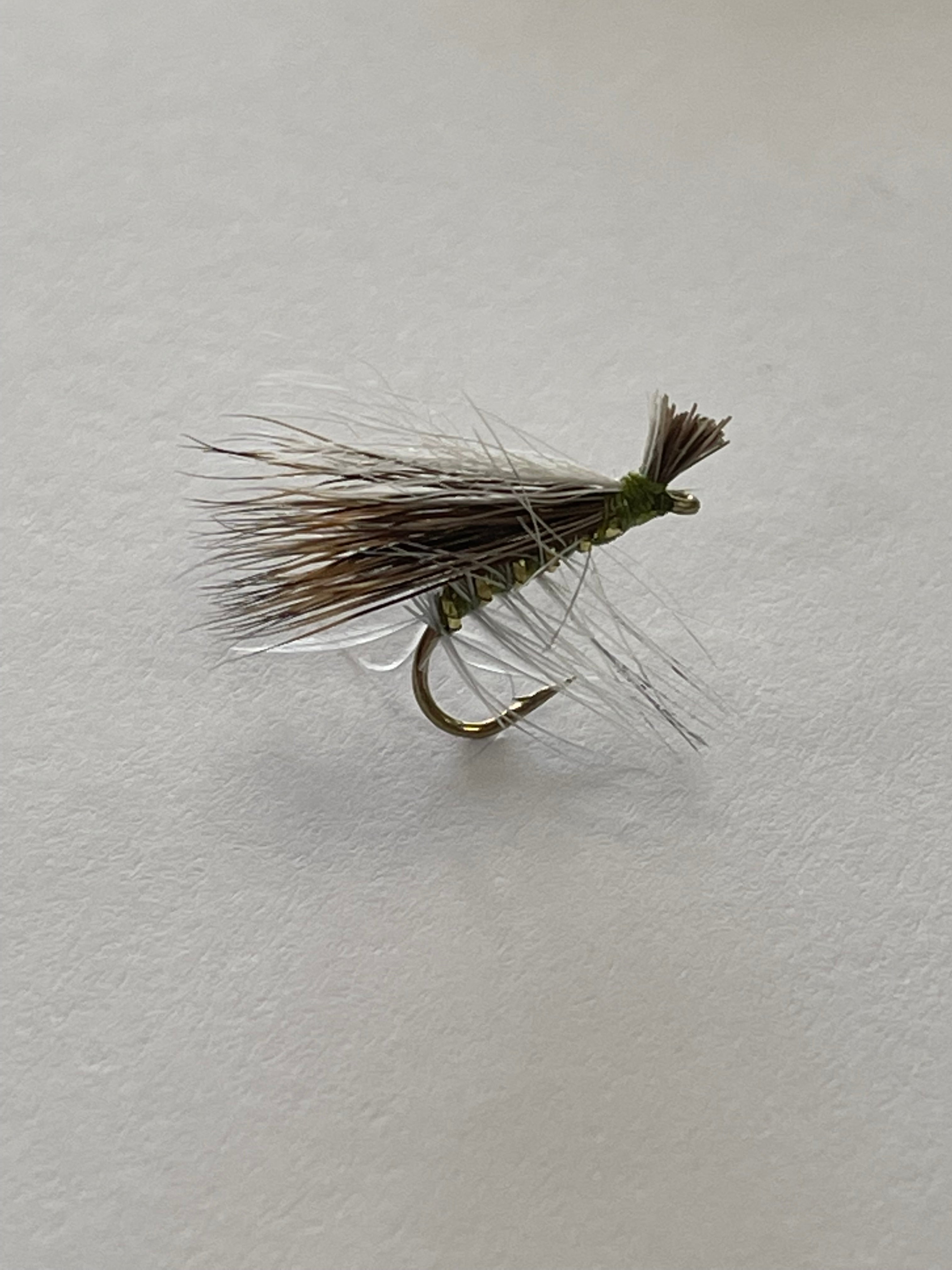 Elk Hair Hi Vis Olive Caddis