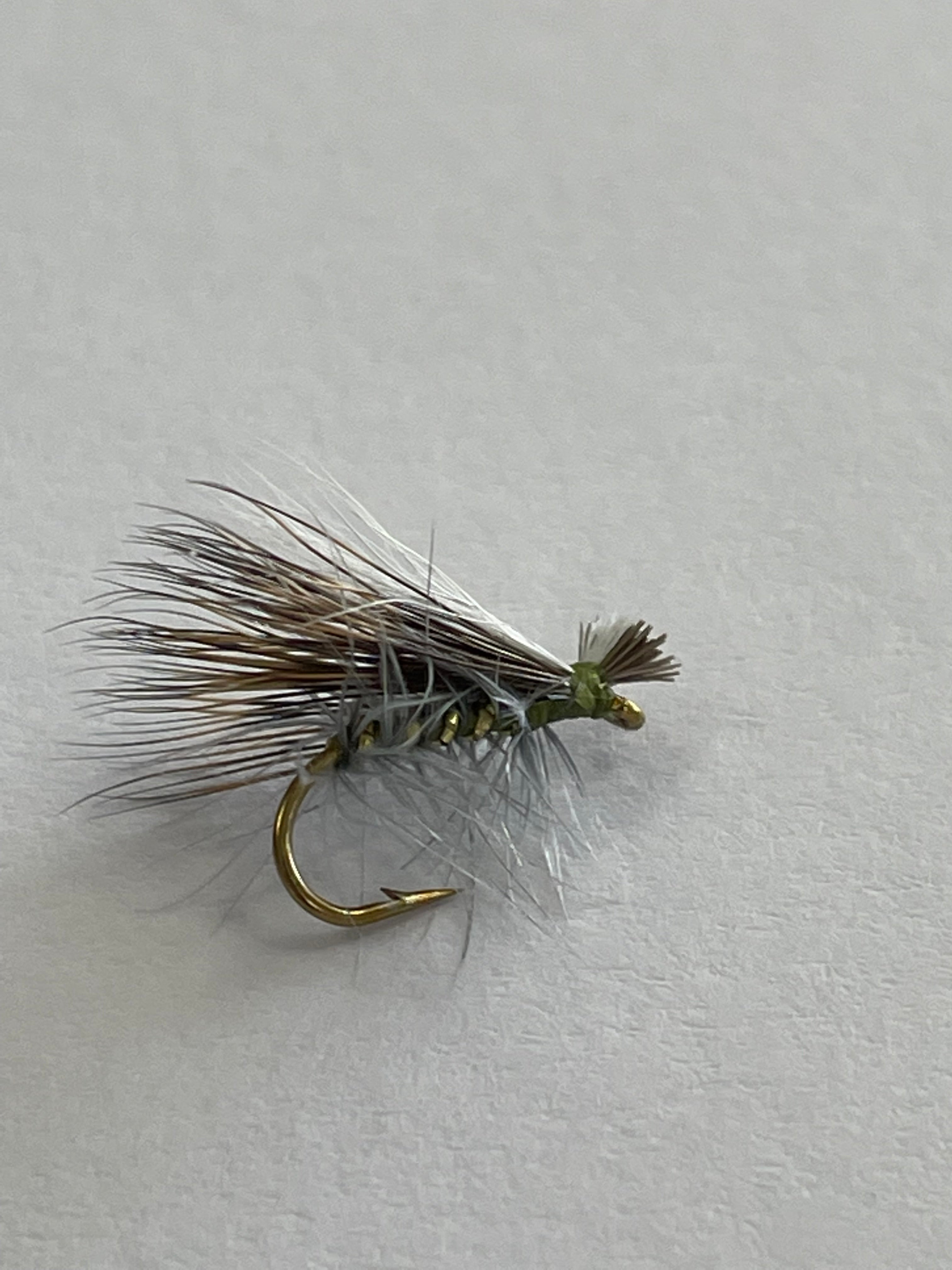 Elk Hair Hi Vis Olive Caddis