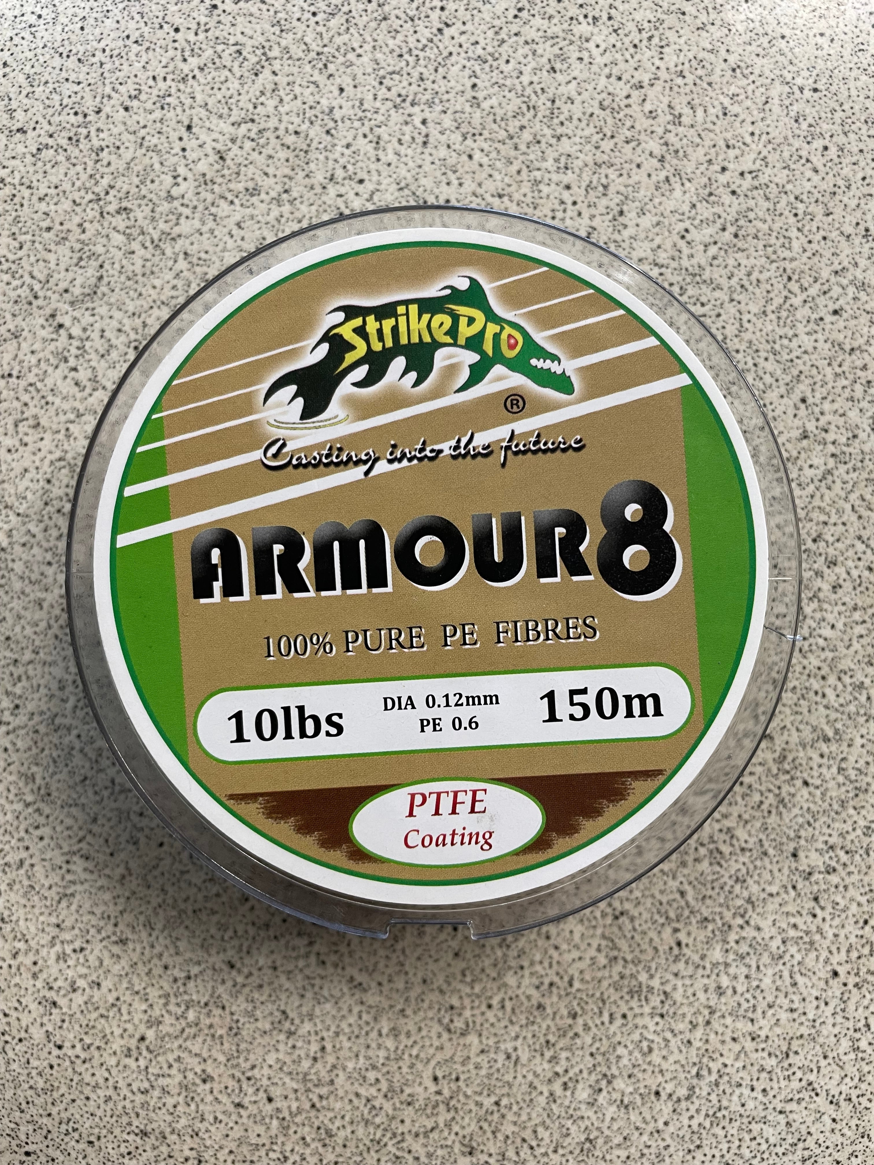 Strike Pro Armour 8 PE Braid - 10lb 150m (Grey)