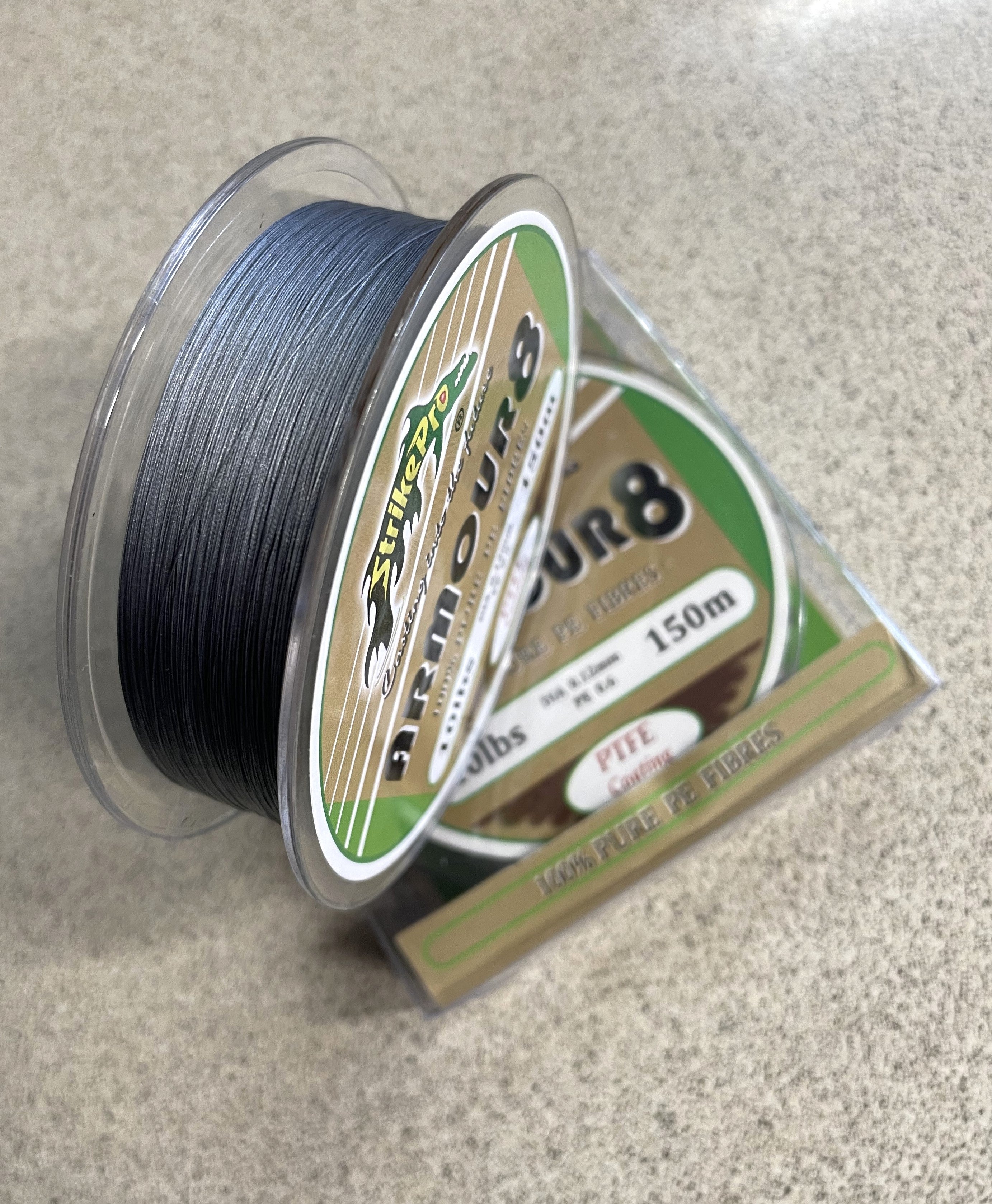 Strike Pro Armour 8 PE Braid - 10lb 150m (Grey)