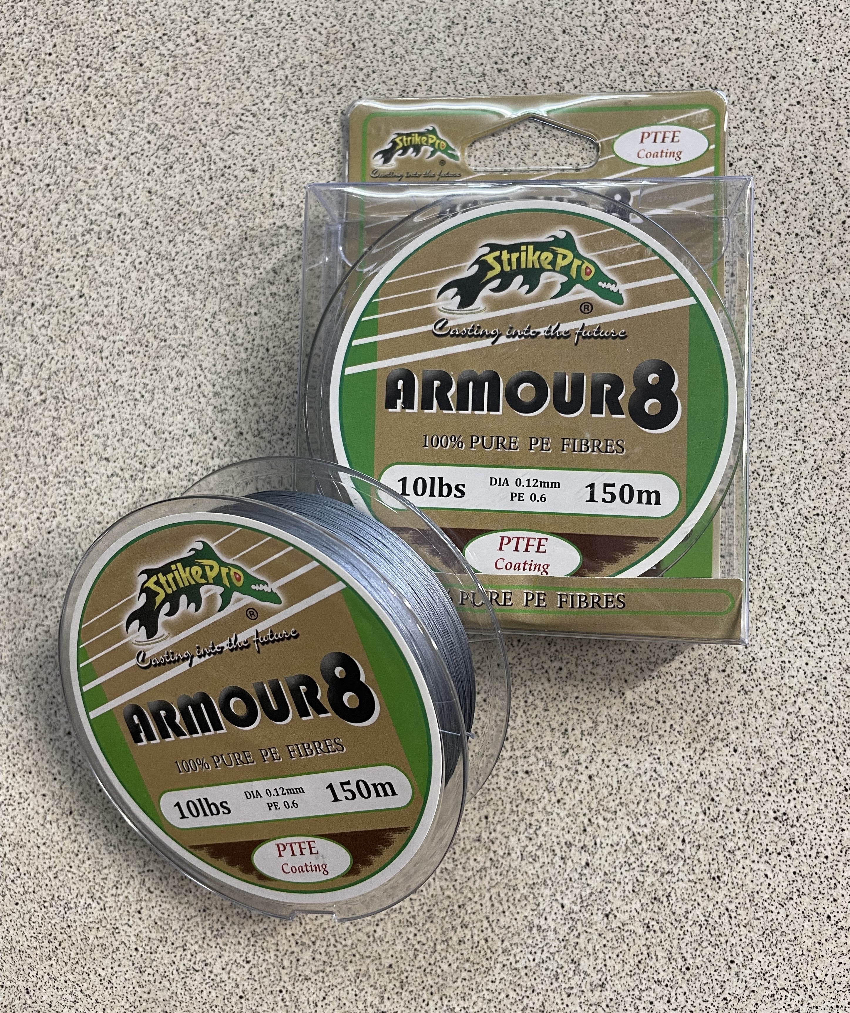 Strike Pro Armour 8 PE Braid - 10lb 150m (Grey)