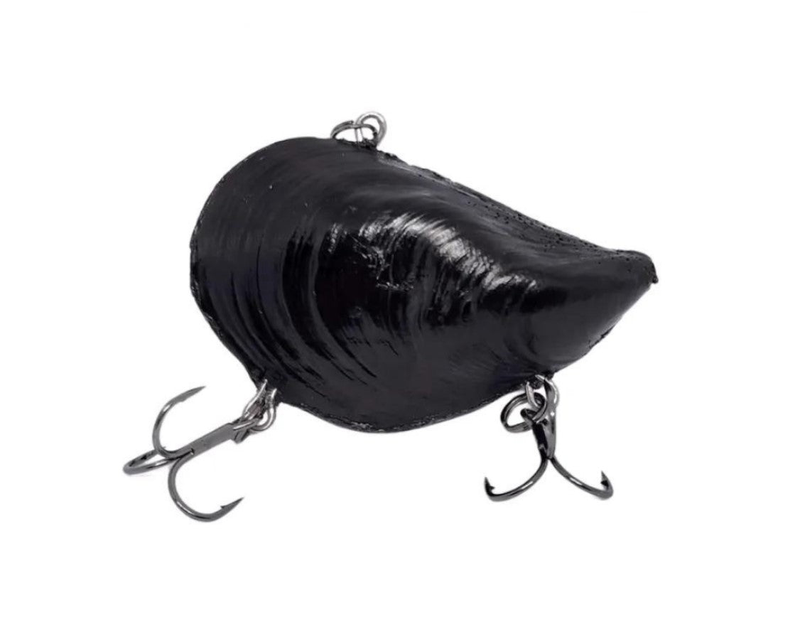 Fishmad Mussel Lure - Natural Black - Large