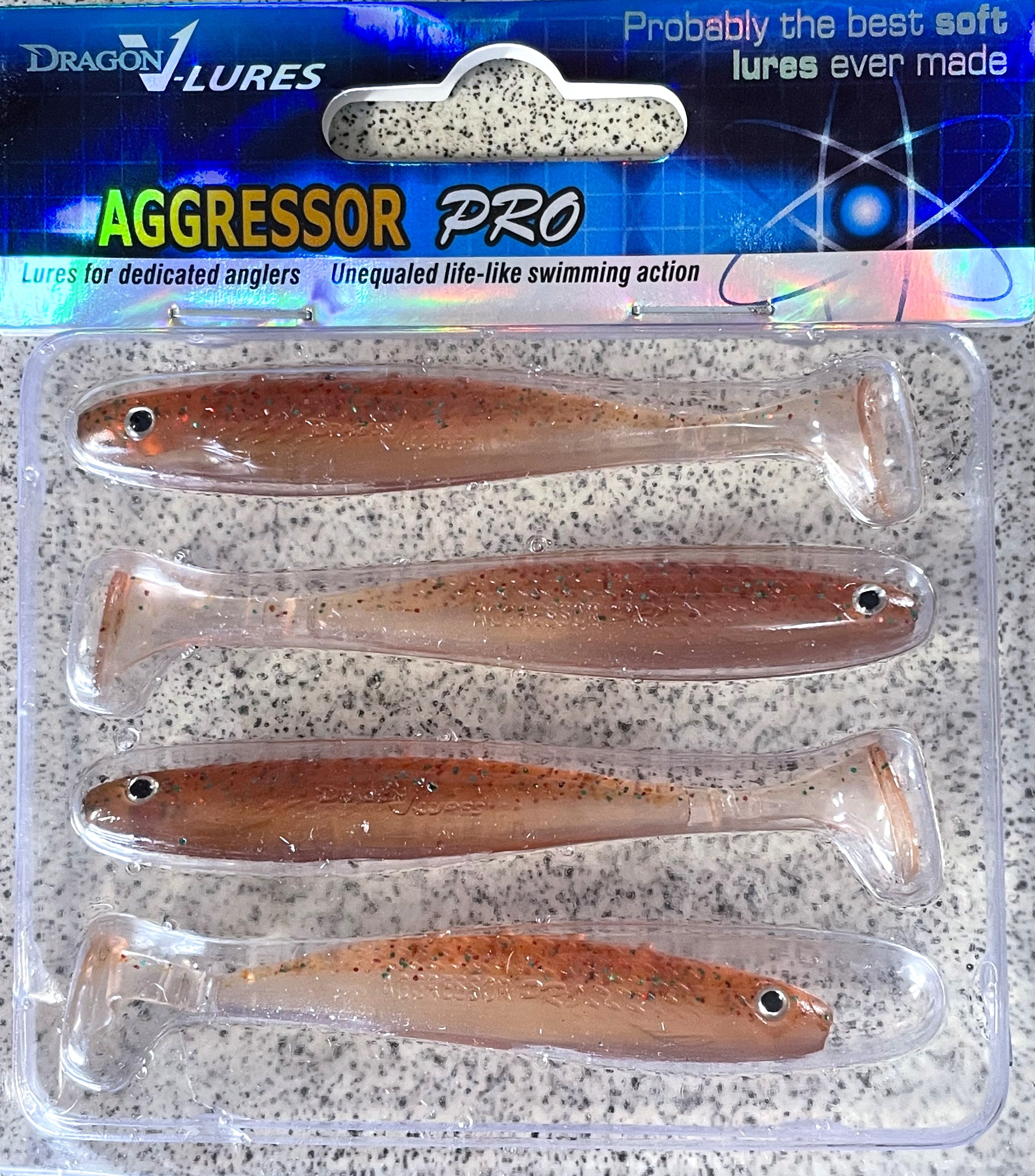 Dragon Aggressor Pro 3" - Motor Oil Shad