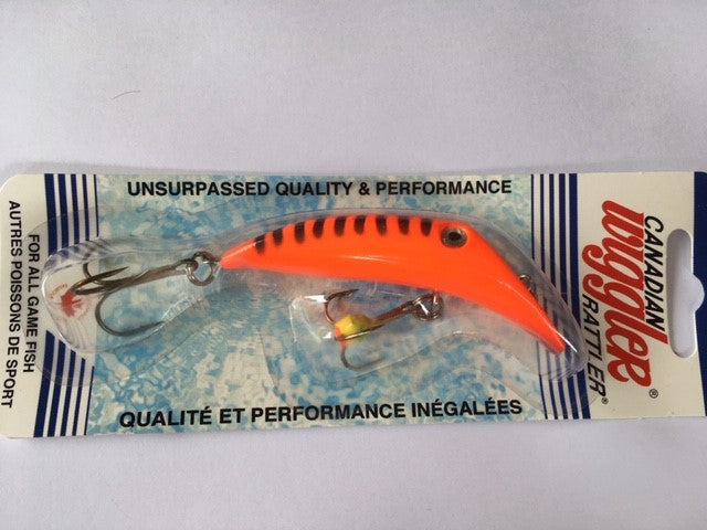 Canadian Wiggler - Flatfish Rattler (Orange Tiger)