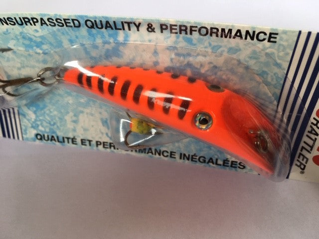 Canadian Wiggler - Flatfish Rattler (Orange Tiger)