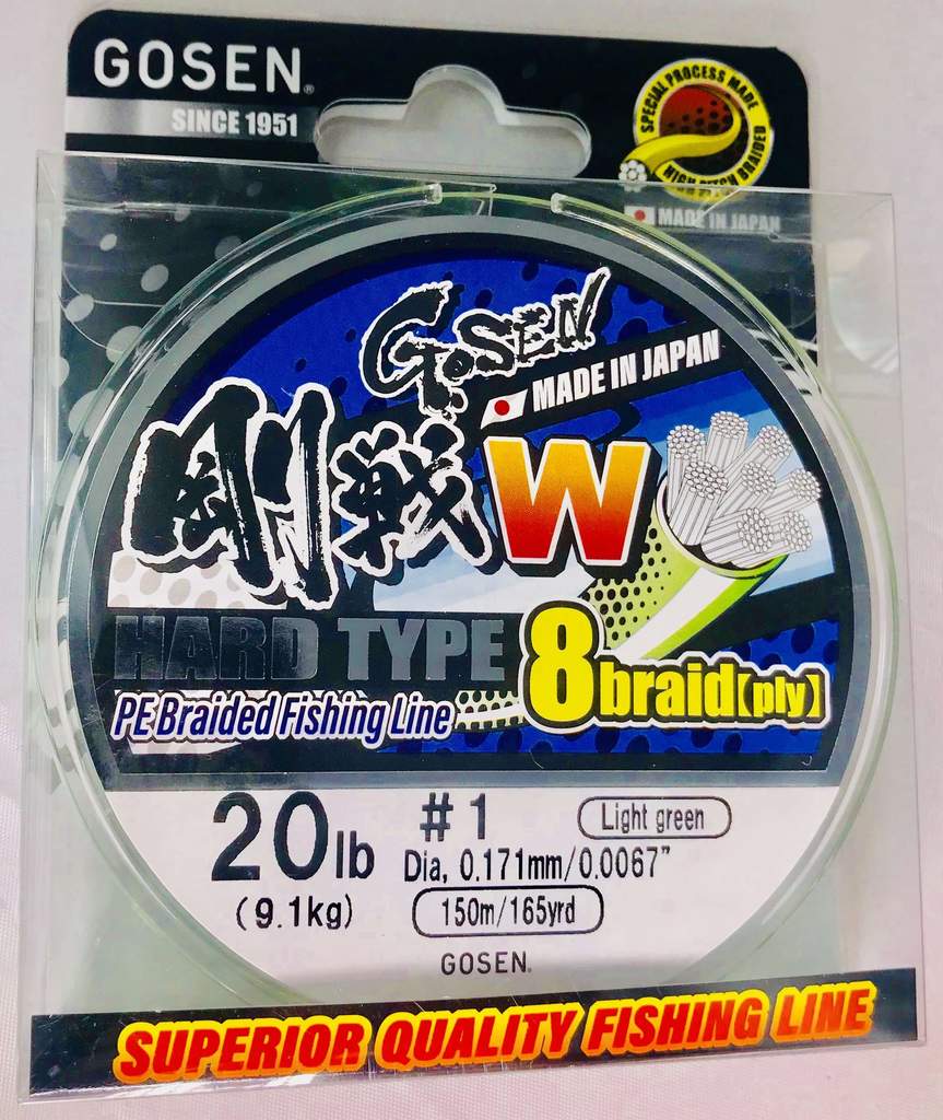 GOSEN 8 Ply Hard Casting PE 1 - 20lb / 9.1kg